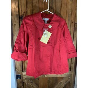 Simonton Says by George Simonton Women's Blazer Red Size Medum NWT